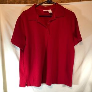 KR Essentials women’s red polo shirt L